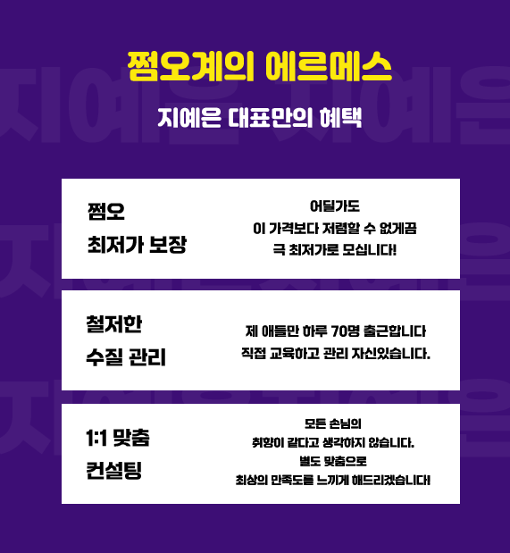 강남 인트로 쩜오 특징